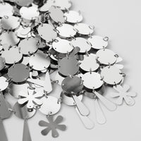 Thumbnail for Handmade Gold Silver Plated Sequins Tassel Patchwork Nightclub Party Strappy Dress - ArtGalleryZen