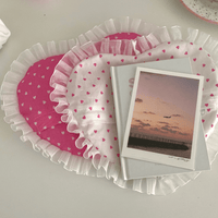 Thumbnail for Handmade Heart Lace Fabric Removable Pillow Coaster - ArtGalleryZen