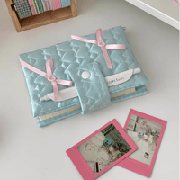 Thumbnail for Handmade Heart Satin Bowknot A6 Fabric Book Cover - ArtGalleryZen