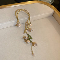 Thumbnail for Handmade Lily Of The Valley Dangle Ear Wrap Earrings - ArtGalleryZen