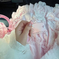 Thumbnail for Handmade My Melody Winter Snowflake 3D Press on Nails False Nail - ArtGalleryZen