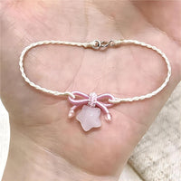 Thumbnail for Handmade Natural Chalcedony Stone Bowknot Star Bracelet - ArtGalleryZen