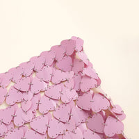 Thumbnail for Handmade Pink Heart Sequins Patchwork Strappy Nightclub Party Mini Skirt - ArtGalleryZen