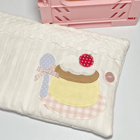 Thumbnail for Handmade Pudding Dessert A6 B6 A5 Fabric Book Cover - ArtGalleryZen