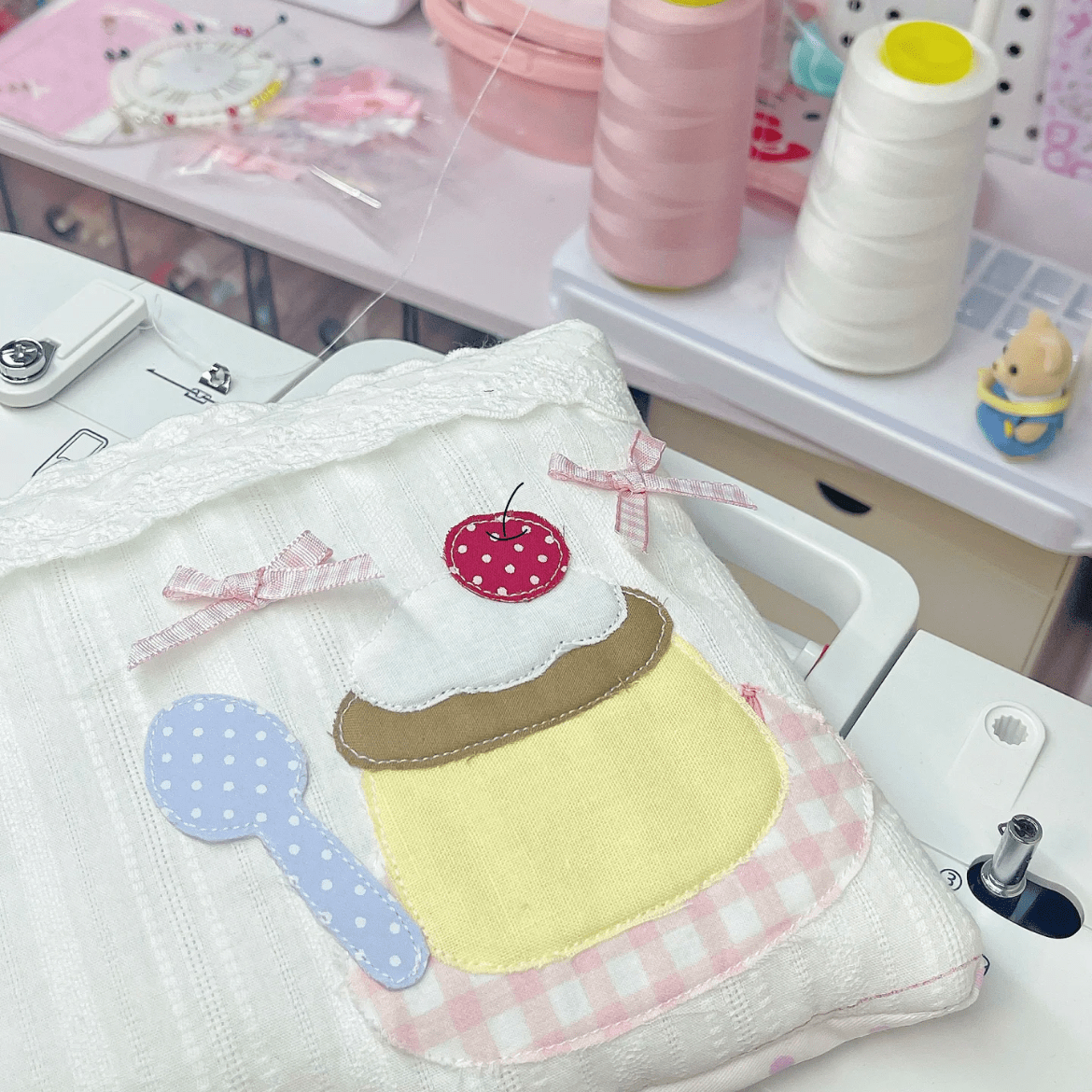 Handmade Pudding Dessert A6 B6 A5 Fabric Book Cover - ArtGalleryZen