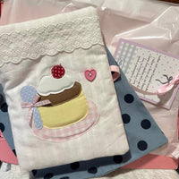 Thumbnail for Handmade Pudding Dessert A6 B6 A5 Fabric Book Cover - ArtGalleryZen