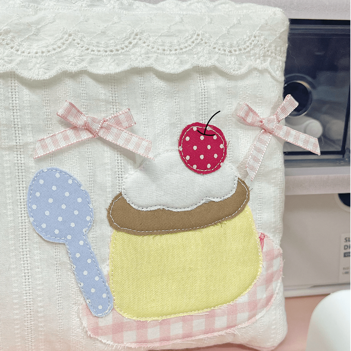 Handmade Pudding Dessert A6 B6 A5 Fabric Book Cover - ArtGalleryZen