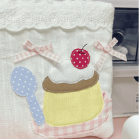 Thumbnail for Handmade Pudding Dessert A6 B6 A5 Fabric Book Cover - ArtGalleryZen