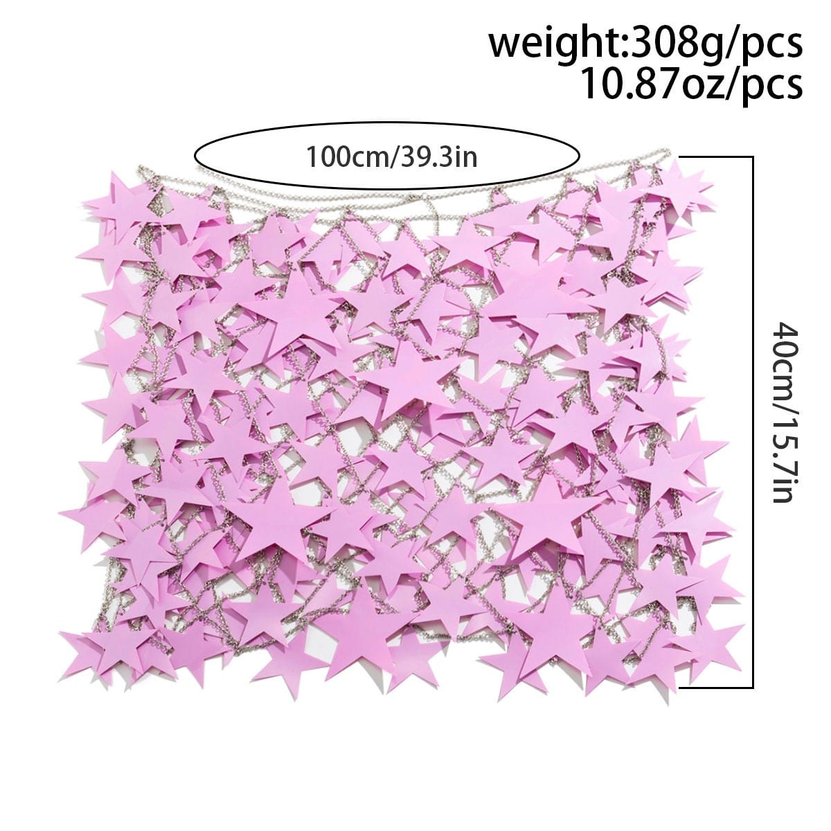 Handmade Squamous Hollow Pink Black Star Sequins Strappy Rave Party Skirt - ArtGalleryZen