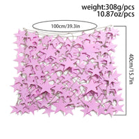 Thumbnail for Handmade Squamous Hollow Pink Black Star Sequins Strappy Rave Party Skirt - ArtGalleryZen