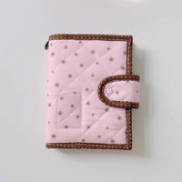 Thumbnail for Handmade Star Polka Dot Pink A6 B6 A5 Fabric Book Cover - ArtGalleryZen