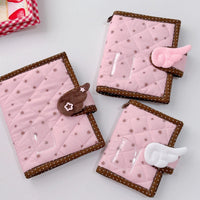 Thumbnail for Handmade Star Polka Dot Pink A6 B6 A5 Fabric Book Cover - ArtGalleryZen