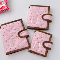 Thumbnail for Handmade Star Polka Dot Pink A6 B6 A5 Fabric Book Cover - ArtGalleryZen