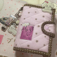 Thumbnail for Handmade Star Polka Dot Pink A6 B6 A5 Fabric Book Cover - ArtGalleryZen