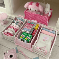 Thumbnail for Handmade Sweet Heart Tulip Fabric Storage Basket - ArtGalleryZen