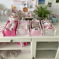 Thumbnail for Handmade Sweet Heart Tulip Fabric Storage Basket - ArtGalleryZen