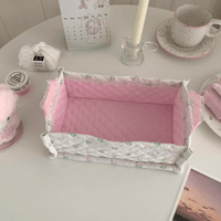 Thumbnail for Handmade Sweet Heart Tulip Fabric Storage Basket - ArtGalleryZen