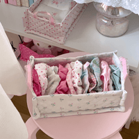 Thumbnail for Handmade Sweet Heart Tulip Fabric Storage Basket - ArtGalleryZen