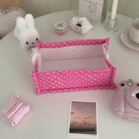 Thumbnail for Handmade Sweet Heart Tulip Fabric Storage Basket - ArtGalleryZen