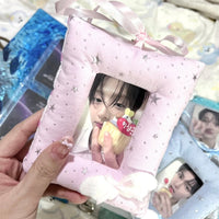 Thumbnail for Handmade Wing Star Fabric Photocard Holder Keychain Kpop Card Display - ArtGalleryZen