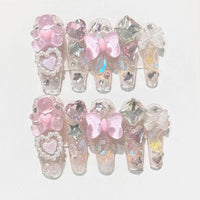 Thumbnail for Handmade Y2K Gummy Bears Bowknot 3D Press on Nails False Nail - ArtGalleryZen