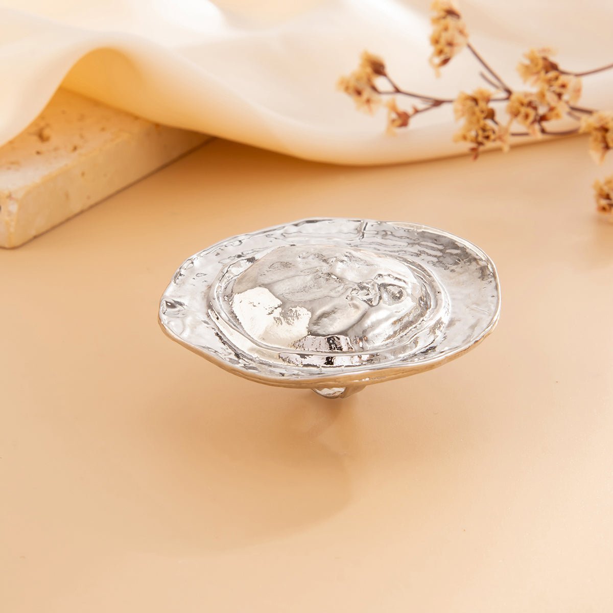 Hat Shaped Ring - Gold Silver Tone Statement Jewelry for Women - ArtGalleryZen