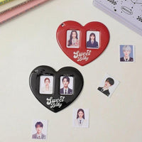 Thumbnail for Heart Couples Keychain Kpop Photocard Holder - ArtGalleryZen