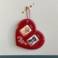 Thumbnail for Heart Couples Keychain Kpop Photocard Holder - ArtGalleryZen