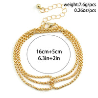 Thumbnail for Hip Hop Gold Silver Plated Box Chain Bracelet - ArtGalleryZen