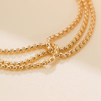 Thumbnail for Hip Hop Gold Silver Plated Box Chain Bracelet - ArtGalleryZen