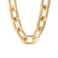 Thumbnail for Hip Hop Gold Silver Plated Cable Chain Choker Necklace - ArtGalleryZen