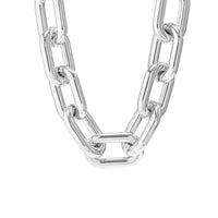 Thumbnail for Hip Hop Gold Silver Plated Cable Chain Choker Necklace - ArtGalleryZen