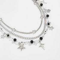 Thumbnail for Hip Hop Layered Star Pendant Acrylic Bead Trouser Chain - ArtGalleryZen