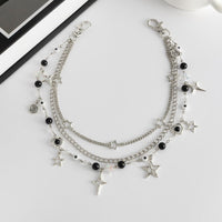 Thumbnail for Hip Hop Layered Star Pendant Acrylic Bead Trouser Chain - ArtGalleryZen