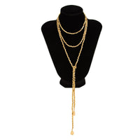 Thumbnail for Hip - hop Style Square Beaded Long Chain Necklace - ArtGalleryZen