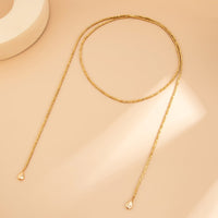 Thumbnail for Hip - hop Style Square Beaded Long Chain Necklace - ArtGalleryZen