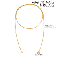 Thumbnail for Hip - hop Style Square Beaded Long Chain Necklace - ArtGalleryZen