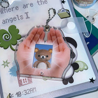 Thumbnail for Hold In The Palm Acrylic Keychain Kpop ID Card Photocard Holder - ArtGalleryZen