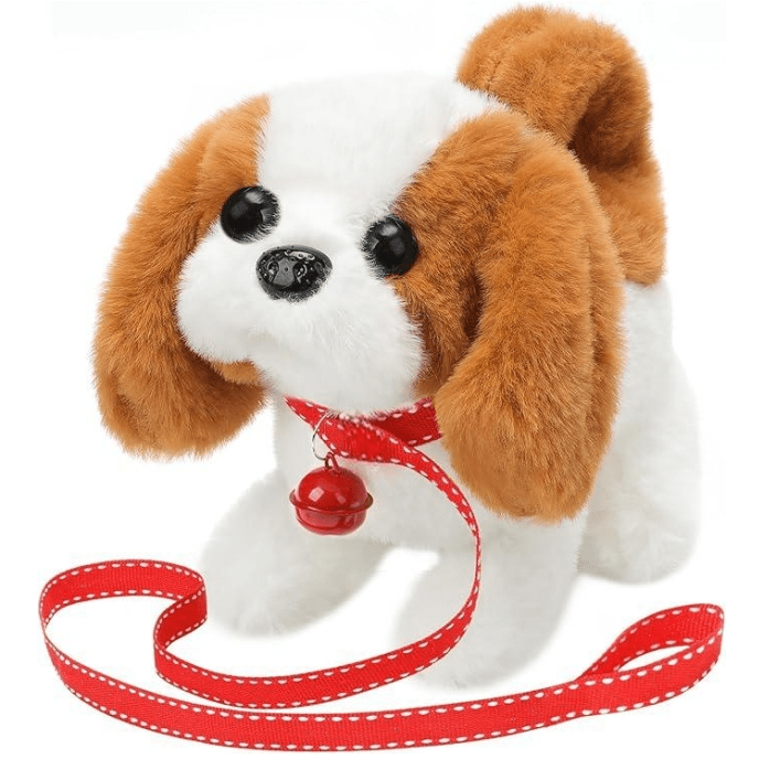 Interactive Plush Puppy Toy - Walking Barking Electronic Pet Dog - ArtGalleryZen