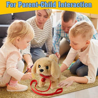 Thumbnail for Interactive Plush Puppy Toy - Walking Barking Electronic Pet Dog - ArtGalleryZen