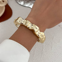 Thumbnail for Irregular Abstract Lava Open Bangle Bracelet