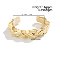 Thumbnail for Irregular Abstract Lava Open Bangle Bracelet