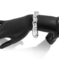 Thumbnail for Irregular Abstract Lava Open Bangle Bracelet