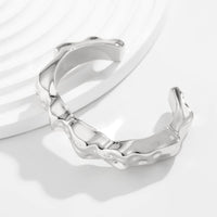 Thumbnail for Irregular Abstract Lava Open Bangle Bracelet