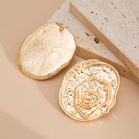 Thumbnail for Irregular Chunky Textured Oval Stud Earrings - ArtGalleryZen