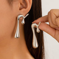 Thumbnail for Irregular Flow Waterdrop Stud Earrings