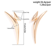 Thumbnail for Irregular Gold Silver Plated Statement Earrings - ArtGalleryZen