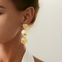 Thumbnail for Irregular Gold Silver Plated Waterdrop Dangle Earrings - ArtGalleryZen