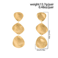 Thumbnail for Irregular Gold Silver Plated Waterdrop Dangle Earrings - ArtGalleryZen