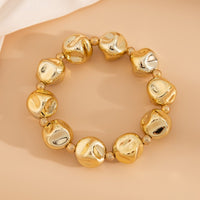 Thumbnail for Irregular Gold Silver Tone Beaded Chain Necklace Bracelet